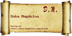 Doba Magdolna névjegykártya